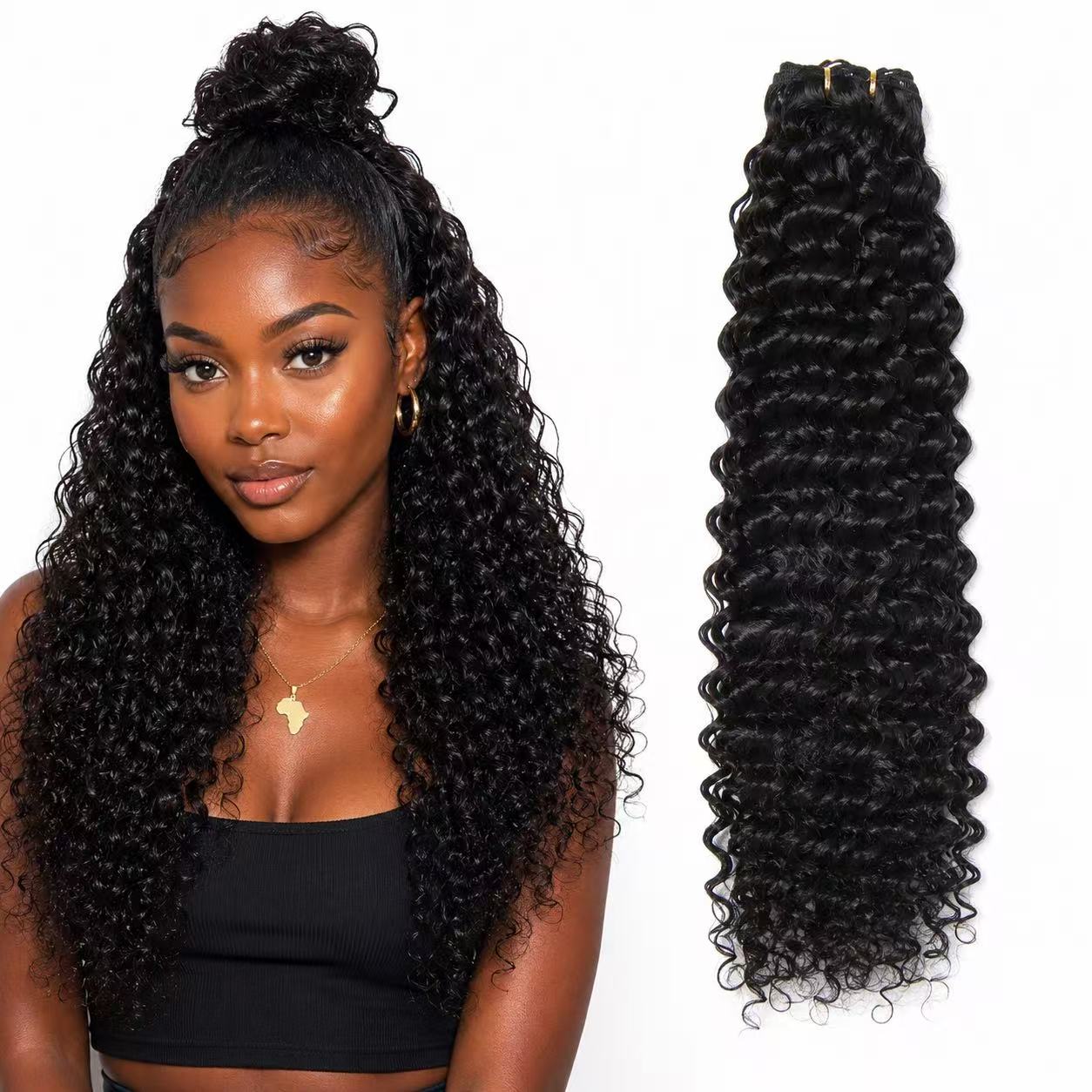 Feather Crochet Boho Hair  Virgin Human Hair Water Wave Silky Soft Crochet Hair Braids Natural Color