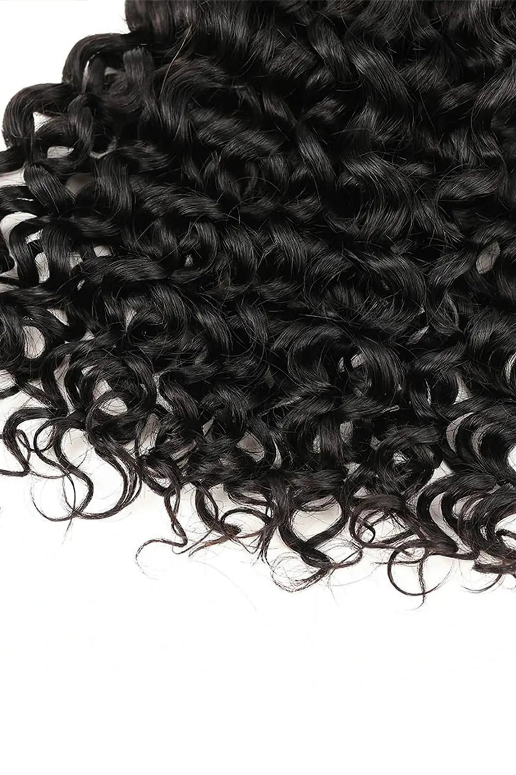 Boho Hair Bulk Virgin Remy Human Hair for Boho Braids, Water Wave Bulk for Braiding Bohemian Knotless Braids 100g #1B Natural Color