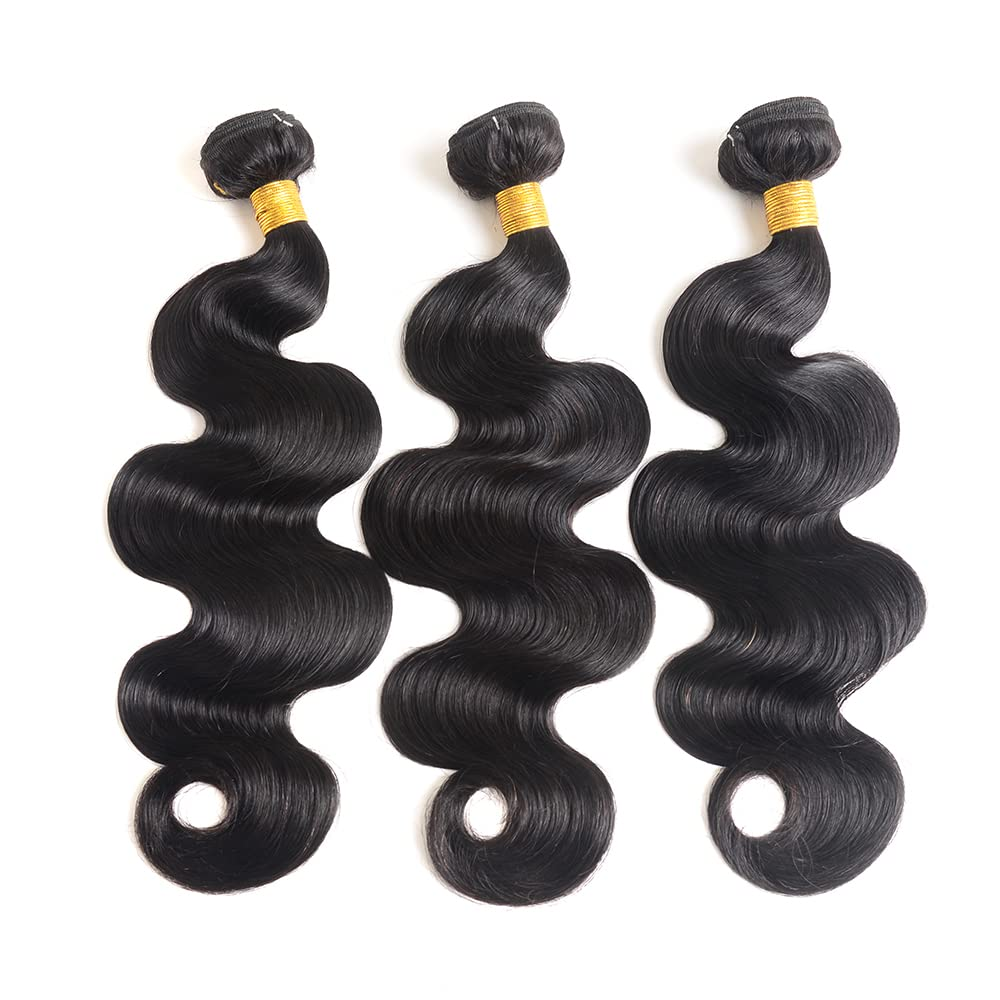 100% Virgin Human Hair Bundles Body Wave Silky Soft Sew-In Weave Brazilian Hair Weft 100g